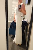 I love the look and feel, and it fits perfectly like a glove! It's exactly what I was looking for, except it will need to be hemmed. Even with 5" heels on, the pant legs drag the ground, but it's still very much worth it! - Jennifer G.