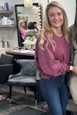 Love this sweater and gives you that sexy backless vibes. - Ashley E.