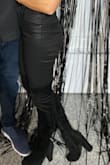 I purchased these boots to wear at my 30th birthday party, which was an all-black theme. They went with my outfit perfectly! Unfortunately, I haven't worn them since as I haven't really had a time and place to. I've pulled them out of my closet a couple of times but always go with a pair that's a little shorter and easier to put on. Still cute, though! - Riana T.