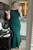 From the front, this dress is amazing!!! I seriously wanted to love it so bad, BUT the open back was not working for me. I am pretty broad (I consider myself to have an athletic build), and because of the open back, the straps just didn't sit on my body right. I ended up returning this dress, unfortunately. - Emma F.