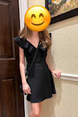 2024 has its perfect little Black Dress and this is it!!! My daughter wore this for a semi-formal party. The fabric has the perfect thickness. It's far beyond a thin flimsy dress. Highly recommend this dress in black. - Janelle F.