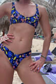 These bottoms are perfect for something a tad cheeky, but still provide enough coverage! The pattern is cute and fun and I got so many compliments on vacation! - Rachael N.