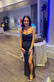 This dress had good support and looked amazing on all your curves. Very tight but stretchy. The only problem I had was the corset part kept bending. I think if I had a size small and not XS it would have fit a bit better. I did have to wear sticky boobs or boob tape to give me a lift. - Kaitlyn H.