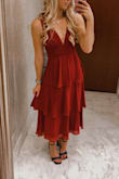 This is the most perfect dress. I could not recommend it more highly. I wore it to my boyfriend's fancy work dinner/awards event and received nonstop compliments! It was the perfect level of fancy for a cocktail hour and then steakhouse dinner and could have easily been dressed up or a little down as needed. The sizing runs very true to size. - Lydia T.