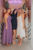 I wore this stunning dress to my bridal shower and got a TON of compliments! It has a bit of stretch so don't be afraid - it runs TTS. LOVE THIS DRESS! - Jennifer H.