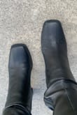 I've been wearing the boots for 2 hours, and it started drizzling outside. By the time I walked in from the car to my front door, they were puckered, and the faux leather was bubbling. I understand they shouldn't get wet, but this is absolutely ridiculous. I've never had something warp so fast. - Danielle M.