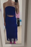 Fits great, beautiful dress but it came like someone already wore it... with some raised seams - Javiera O.