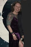 This dress is beautiful but also very comfortable to wear. It's a perfect length. It falls just above the floor, so no stepping on it and no need to constantly hold it up while walking or dancing. (I'm 5'7" and wore 2" heels.) I used an adhesive bra, which worked fine. - Shawna D.