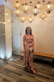 Love this outfit - I bought it for a vacation. The skirt is flowy and comfortable. The top fits pretty well - I have a small chest so I had to tighten the straps so that it fit a bit better. - Andrea L.