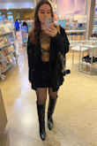 These boots are great! I tend to run in between an 8/9 so I ordered a 9, and they fit perfectly. Would recommend sizing up if you're in between sizes. They are super comfy and easy to walk in, and they look really cute. The material is good quality. The first time I wore them, I was walking around all day so I was concerned about breaking them in, but they didn't give me any blisters or rub at all. 100% recommend! - Amy A.