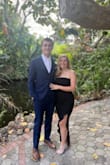 I have several upcoming weddings this year and I plan to wear this dress for 2 of them! The first wedding was in South Florida in February so it was relatively warm outside. The slit makes it nice and breathable and gives it a little bit of flare so it's not just a plain black dress. Overall, the dress fit very nicely and I didn't feel like I had to keep pulling it up for being strapless. I received multiple compliments on it, too! Highly recommend this dress! - Bri H.