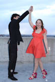 I was like the only orange dress at my school sweetheart dance. The back was adorable and I liked how the front fit. - Kayla H.