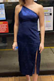 It fit really nicely. I chose to wear it as a one-shoulder instead of a halter neck which worked out really nicely! The length was nice and the slit wasn't too high as it sometimes is. It was wrinkled from folds while in the packaging but that went away really easily with an iron! I would buy stuff from Lulus again for sure! - Sophie F.
