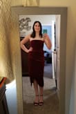 This dress is absolutely stunning. It fits tts, is super forgiving, and is insanely comfortable. I can't wait to wear this to a fall/winter wedding! - Rachel D.