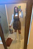 I bought these to go along with a plaid dress! I loved them! They fit true to size in a 9, and a 9 was perfect. They are such a cute statement boot to own! I'm happy I made the purchase. - Makayla C.