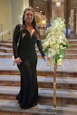 Absolutely studding dress! Just BUY it! It fits to your body. The part that Vs in the front is outlined in metal so it holds up very well no body tape is needed. - Chanda S.