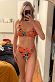 I can't WAIT to wear this on my vacation in a few months! It's a very flattering cut (high on the thigh) and cheeky, but not too crazy. The quality is very nice and I love the print. Super cute, stylish, and comfortable! - Alexandria F.