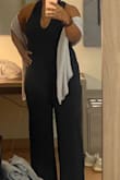 I wore this to my cousin's semi-formal event, and it looked and fit beautifully. The length & size were perfect. The only drawback is that you have to take the steps over your head to use the restroom. But this is still a favorite piece! - Crystal B.