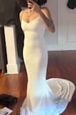 I wanted something simple and form fitting for my wedding. This was perfect! I am a bit on the shorter side, so I will be taking it to get the front hemmed so I don't trip. No other alterations needed :) - Anastasia J.