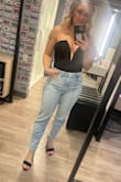 When I first got it out, I thought shoot this looks small, but it stretched and hugs all the right places. I go between a small and medium and got a medium! - Alexis A.