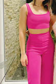 Fit perfectly, very flattering. Pants are high-waisted. - Abbie F.