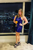 This dress is exactly what you would expect. Short, sexy, and shiny. - Becky K.
