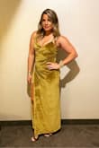 I wore this to my company Christmas party. It is a very unique beautiful color. The shape and fit were great. - Becky K.