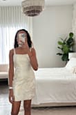 The dress looks so cute on the model but I wasn't a true fan of the material. - Mara S.