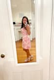 This dress fits true to size; it's elegant and classy. - Mileena A.