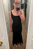 I purchased this dress for a work event. I didn't want something that showed a lot of skin to keep it professional. The slight stretch in the fabric made this fit and shape my curves beautifully and I felt very sexy despite covering more. Very happy - Jonathan B.