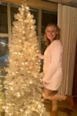 Wore this dress for a night out for my birthday and it was so cute! My birthday is in January so I was worried about being cold but it's a great quality and kept me warm. Fits true to size. It did bunch a little bit in the bust area but overall very pleased with it. - Alexandria K.