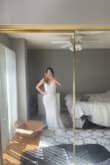 I bought this dress because I wanted something simple, I returned it because it was too tight and slightly see through on the bottom. - Ana K.