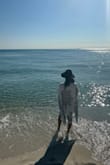 I've worn this kimono with jean shorts and leggings which looked great but this time I decided to use it as a cover-up while on vacation. I love how stylish it is and the vibe it gave to these photos. - Sylvia W.