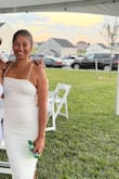 We hosted an all white party in August and I wore this dress. I got so many compliments. I loved the ruching and the sexy detail in the back. It was perfect for this event. - Sylvia W.