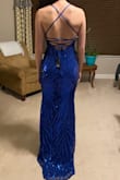 I actually purchased 3 dresses from here for my daughter, all fit true to size and looked amazing in person. She had a hard time eliminating two. Purchased for upcoming junior prom. Love that I do not have to have alternations done and she is ready to go. Cannot wait to see color in natural outdoor lighting. Pictures were just trying it on. - Lisa W.