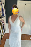 I ordered an XL based on other reviews. 5'9" 175lbs. It was pretty tight around my ribs and then super loose around my bust. Otherwise, for the price the quality is great. - Rhiannon P.