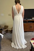 This dress would be perfect for a beachy wedding, just ended up not being my vibe! Definitely appreciated the dress though - it fits true to size! - Isabel B.