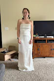 This dress has so much potential, but ultimately the fabric was too thin and lacked shape. With more construction, I could see it being a hit. - Isabel B.