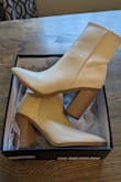 I bought these in a 10, which is my usual size, but I could not even get my foot inside them, they were so small. I'm not sure if I would have even fit into an 11, I did not purchase a larger size to find out. I would size up at least one size, probably two sizes if you're worried. That being said, they are super cute and I was disappointed they didn't fit. - Meghen P.