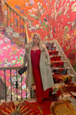 I bought this for my Valentine's Birthday dinner out.  I received several compliments! 
It is very long - I had about 5" hemmed off the bottom and the straps shortened. It's def for a taller person but after alterations it was perfect. Very comfy and elegant. Good buy! - Lisa H.