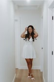 I never shop online, but I gave this dress a shot and it was a great choice for my bachelorette! Fit nicely and the fabric is thick (it wasn't see-through at all). I felt confident and got many compliments. - Natasha A.