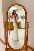 Wore this for my elopement. So elegant and beautiful! Fit perfectly. - Muriel T.