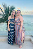 This was the absolute perfect outfit for a night out at a resort in Mexico! I originally purchased a size small but returned for a medium because the waist and rib cage areas were just a tad too snug for me to feel comfortable moving around. The medium was absolutely perfect- I felt great and got a bunch of compliments! I went to a reception and danced all night in this. - Sarah D.