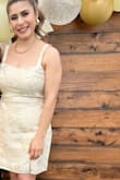I absolutely loved this dress! It was perfect for my bridal theme, "She found her Honey! The dress was comfortable and very elegant. I loved the material and length. I loved the gold color tone to the dress. - Alejandra S.