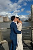 I wore this dress to my elopement ceremony! I wasn't expecting much, as the price is fairly reasonable. But this dress was a dream. It fit beautifully, and the quality was outstanding. I was so happy with this dress and truly felt like a bride! - Sabrina B.