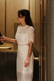It looks exactly like the pictures and it's really comfortable. I used it at my courthouse weeding and it was perfect. - Luana Z.