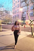I simply loved this blouse. Very comfortable and the color was spectacular. I wore it for a concert and I loved its sleeves and the shape it gave to my waist. The fabric it feels so nice i just love it. The best purchase. - Mireya M.