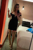 The dress has a little stretch to it and is super comfy! Buy it! You won't regret it! - Leslie S.