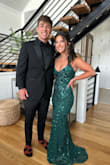 My daughter wore this to senior ball...It was perfect! She left it long in the back so she could have a train. - Nilde W.