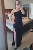 Ordered a small and it fits perfect. This dress doesn't have much stretch to it so go with your normal size. - Kalaina K.
